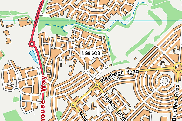 NG8 6QB map - OS VectorMap District (Ordnance Survey) NG8 6QB map - OS VectorMap District (Ordnance Survey)
