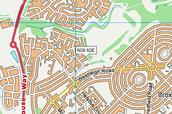 NG8 6QE map - OS VectorMap District (Ordnance Survey) NG8 6QE map - OS VectorMap District (Ordnance Survey)
