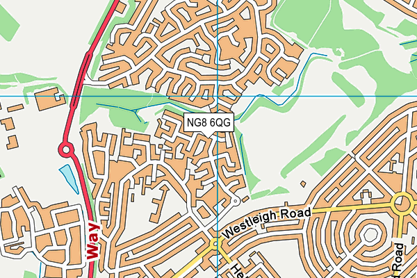 NG8 6QG map - OS VectorMap District (Ordnance Survey) NG8 6QG map - OS VectorMap District (Ordnance Survey)