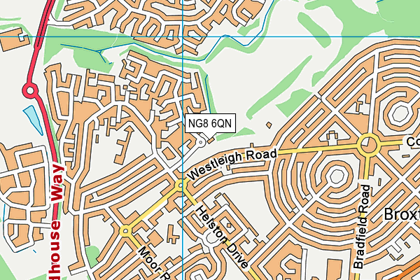 NG8 6QN map - OS VectorMap District (Ordnance Survey) NG8 6QN map - OS VectorMap District (Ordnance Survey)