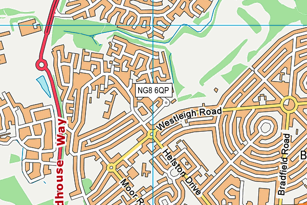 NG8 6QP map - OS VectorMap District (Ordnance Survey) NG8 6QP map - OS VectorMap District (Ordnance Survey)