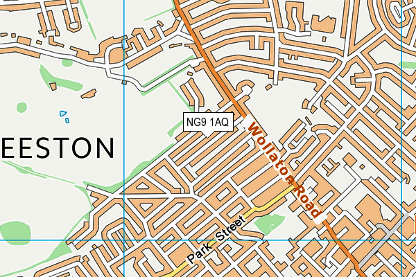 NG9 1AQ map - OS VectorMap District (Ordnance Survey)