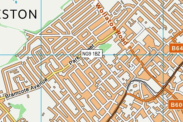 NG9 1BZ map - OS VectorMap District (Ordnance Survey) NG9 1BZ map - OS VectorMap District (Ordnance Survey)