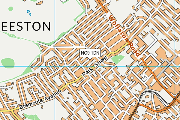 NG9 1DN map - OS VectorMap District (Ordnance Survey) NG9 1DN map - OS VectorMap District (Ordnance Survey)
