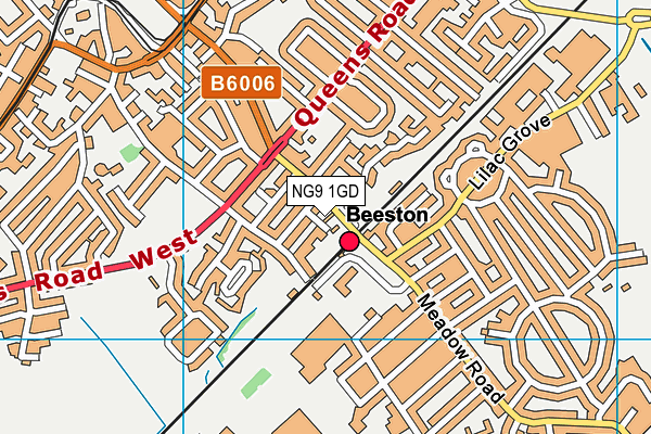 NG9 1GD map - OS VectorMap District (Ordnance Survey) NG9 1GD map - OS VectorMap District (Ordnance Survey)