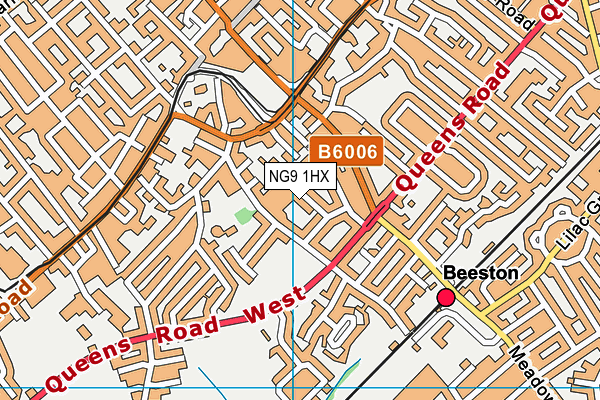 NG9 1HX map - OS VectorMap District (Ordnance Survey) NG9 1HX map - OS VectorMap District (Ordnance Survey)
