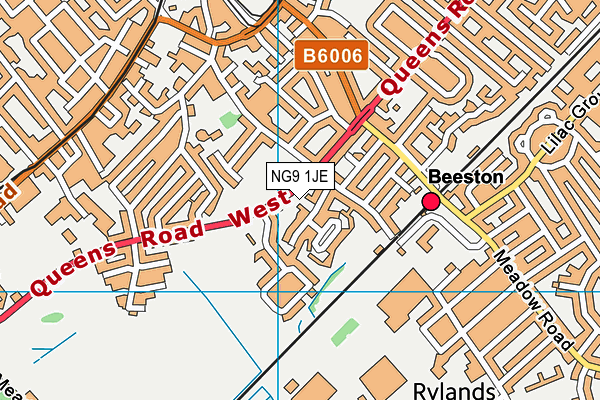 NG9 1JE map - OS VectorMap District (Ordnance Survey) NG9 1JE map - OS VectorMap District (Ordnance Survey)