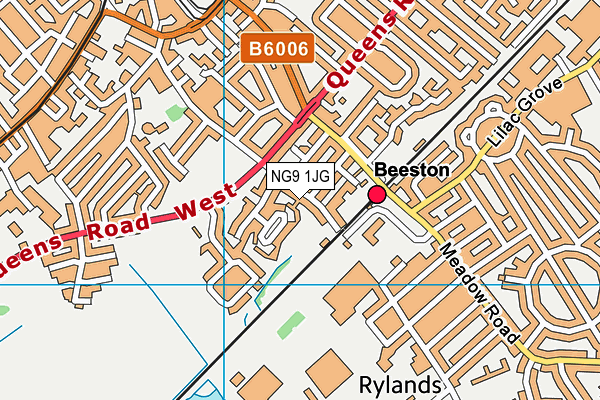 NG9 1JG map - OS VectorMap District (Ordnance Survey) NG9 1JG map - OS VectorMap District (Ordnance Survey)