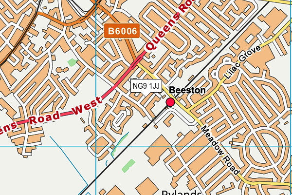 NG9 1JJ map - OS VectorMap District (Ordnance Survey)