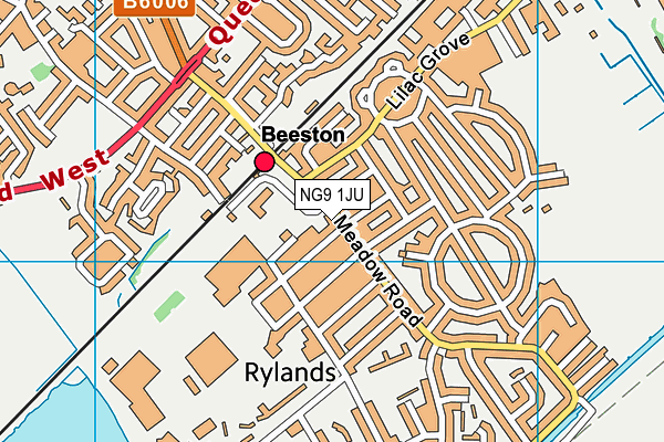 NG9 1JU map - OS VectorMap District (Ordnance Survey) NG9 1JU map - OS VectorMap District (Ordnance Survey)