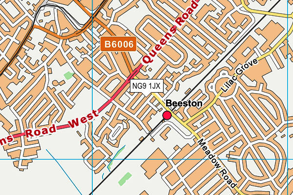 NG9 1JX map - OS VectorMap District (Ordnance Survey) NG9 1JX map - OS VectorMap District (Ordnance Survey)