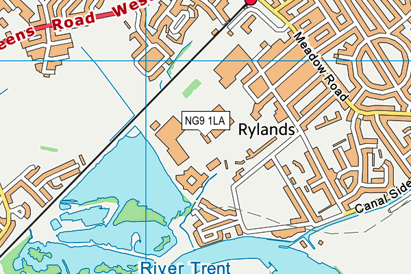 NG9 1LA map - OS VectorMap District (Ordnance Survey) NG9 1LA map - OS VectorMap District (Ordnance Survey)
