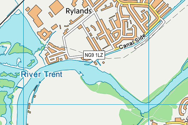 NG9 1LZ map - OS VectorMap District (Ordnance Survey) NG9 1LZ map - OS VectorMap District (Ordnance Survey)