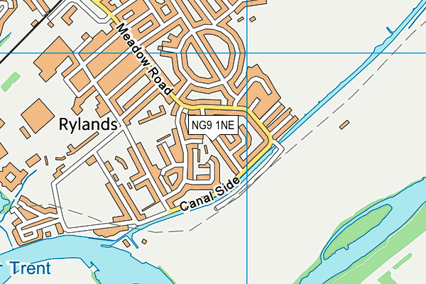 NG9 1NE map - OS VectorMap District (Ordnance Survey) NG9 1NE map - OS VectorMap District (Ordnance Survey)