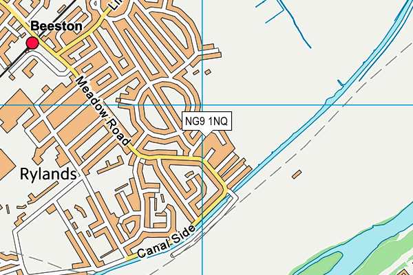 NG9 1NQ map - OS VectorMap District (Ordnance Survey) NG9 1NQ map - OS VectorMap District (Ordnance Survey)