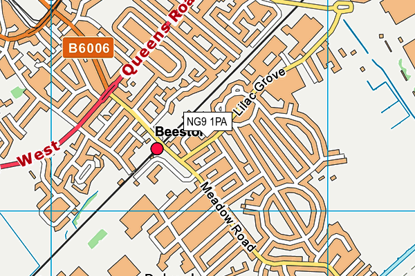 NG9 1PA map - OS VectorMap District (Ordnance Survey) NG9 1PA map - OS VectorMap District (Ordnance Survey)
