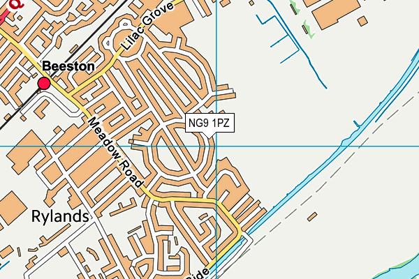 NG9 1PZ map - OS VectorMap District (Ordnance Survey) NG9 1PZ map - OS VectorMap District (Ordnance Survey)
