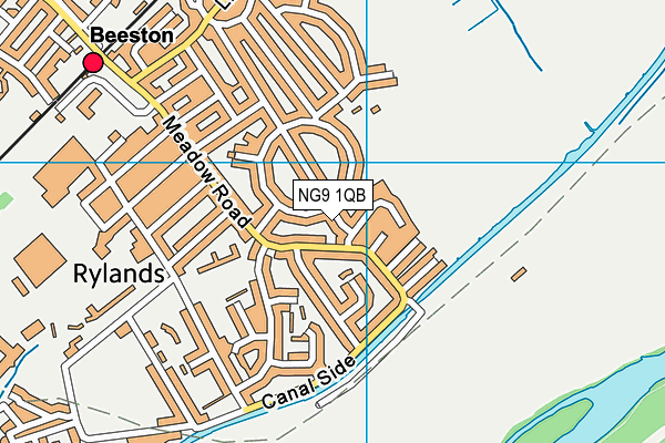 NG9 1QB map - OS VectorMap District (Ordnance Survey) NG9 1QB map - OS VectorMap District (Ordnance Survey)