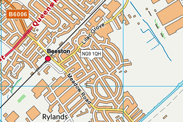 NG9 1QH map - OS VectorMap District (Ordnance Survey) NG9 1QH map - OS VectorMap District (Ordnance Survey)