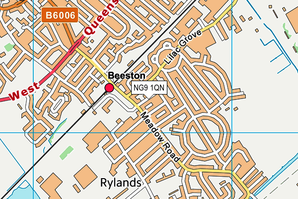 NG9 1QN map - OS VectorMap District (Ordnance Survey) NG9 1QN map - OS VectorMap District (Ordnance Survey)