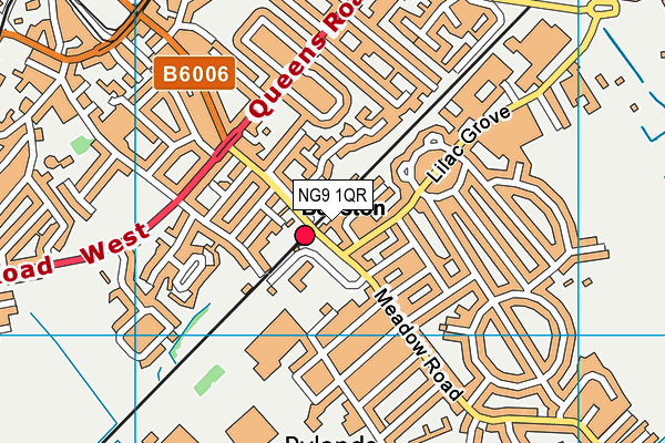 NG9 1QR map - OS VectorMap District (Ordnance Survey) NG9 1QR map - OS VectorMap District (Ordnance Survey)