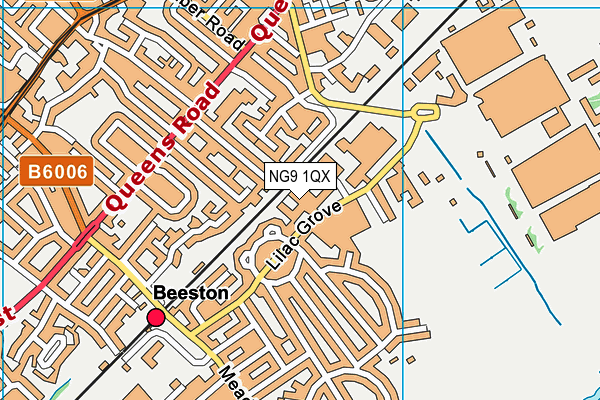 NG9 1QX map - OS VectorMap District (Ordnance Survey)