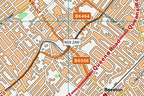 NG9 2AW map - OS VectorMap District (Ordnance Survey) NG9 2AW map - OS VectorMap District (Ordnance Survey)