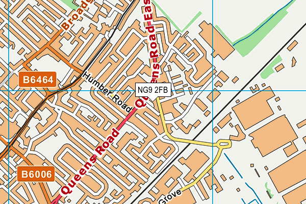 NG9 2FB map - OS VectorMap District (Ordnance Survey) NG9 2FB map - OS VectorMap District (Ordnance Survey)