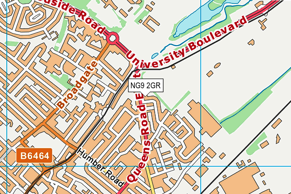 NG9 2GR map - OS VectorMap District (Ordnance Survey)