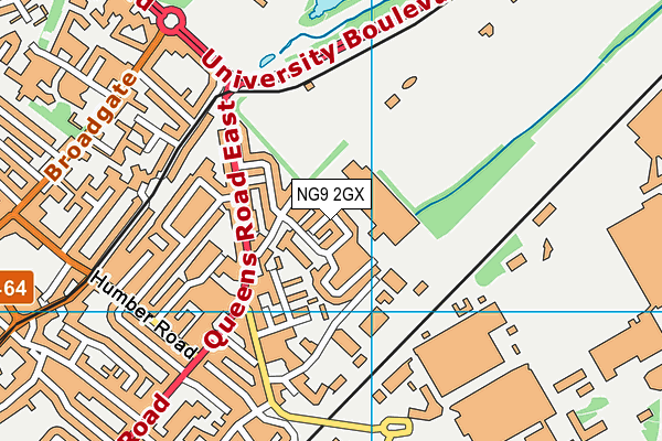 NG9 2GX map - OS VectorMap District (Ordnance Survey) NG9 2GX map - OS VectorMap District (Ordnance Survey)