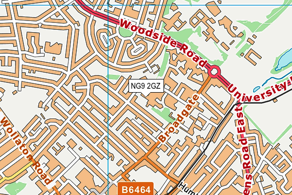 NG9 2GZ map - OS VectorMap District (Ordnance Survey) NG9 2GZ map - OS VectorMap District (Ordnance Survey)
