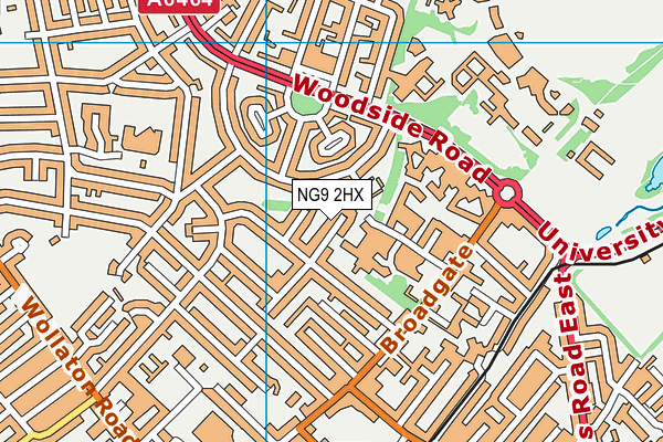 NG9 2HX map - OS VectorMap District (Ordnance Survey) NG9 2HX map - OS VectorMap District (Ordnance Survey)