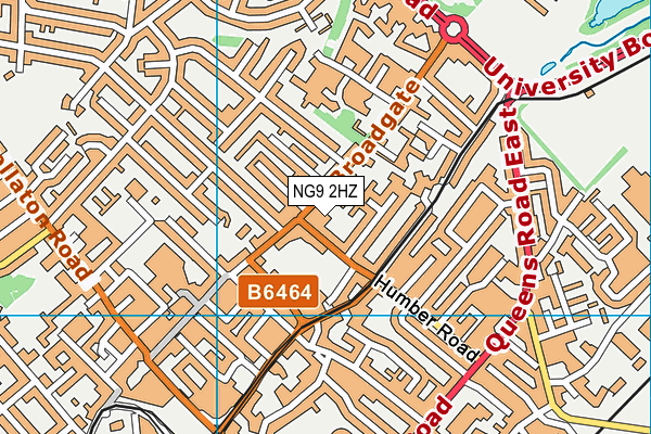 NG9 2HZ map - OS VectorMap District (Ordnance Survey) NG9 2HZ map - OS VectorMap District (Ordnance Survey)
