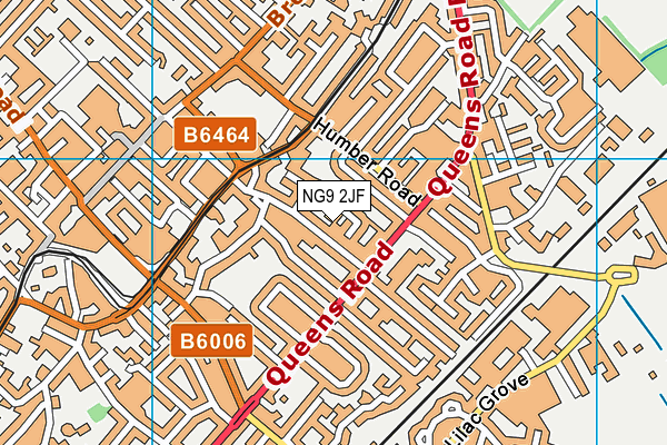NG9 2JF map - OS VectorMap District (Ordnance Survey) NG9 2JF map - OS VectorMap District (Ordnance Survey)