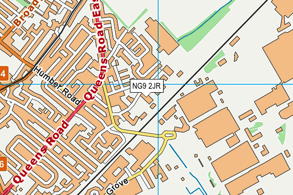 NG9 2JR map - OS VectorMap District (Ordnance Survey) NG9 2JR map - OS VectorMap District (Ordnance Survey)