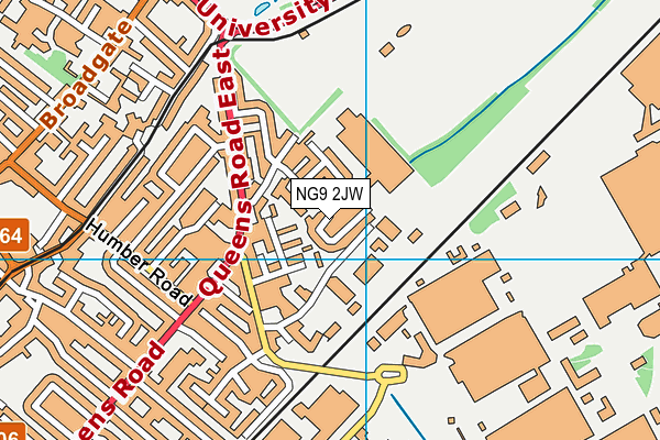 NG9 2JW map - OS VectorMap District (Ordnance Survey) NG9 2JW map - OS VectorMap District (Ordnance Survey)