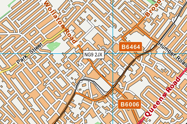 NG9 2JX map - OS VectorMap District (Ordnance Survey) NG9 2JX map - OS VectorMap District (Ordnance Survey)