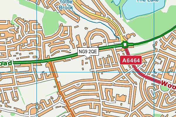 NG9 2QE map - OS VectorMap District (Ordnance Survey) NG9 2QE map - OS VectorMap District (Ordnance Survey)