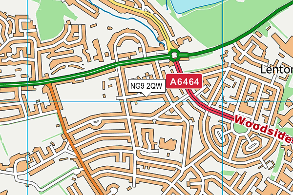 NG9 2QW map - OS VectorMap District (Ordnance Survey) NG9 2QW map - OS VectorMap District (Ordnance Survey)