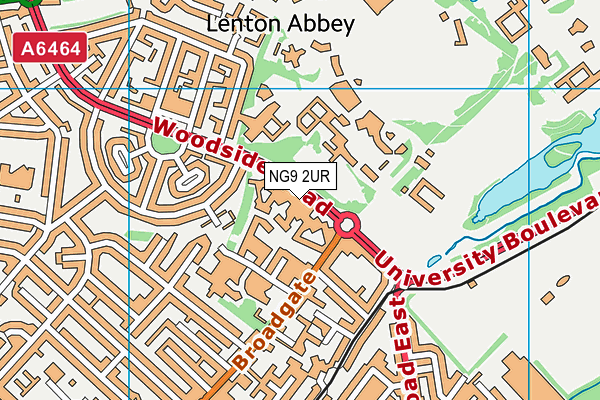NG9 2UR map - OS VectorMap District (Ordnance Survey) NG9 2UR map - OS VectorMap District (Ordnance Survey)