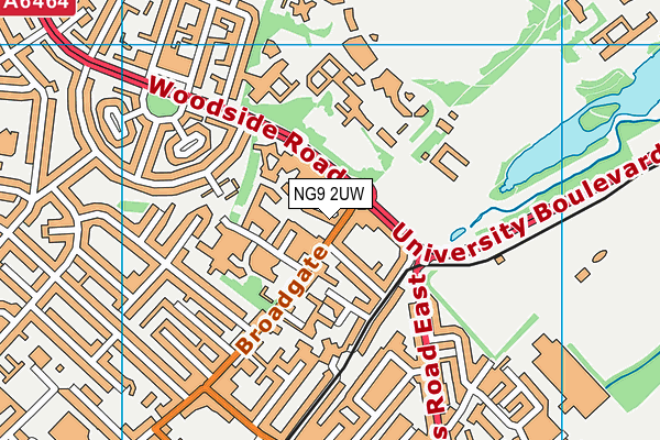 NG9 2UW map - OS VectorMap District (Ordnance Survey) NG9 2UW map - OS VectorMap District (Ordnance Survey)