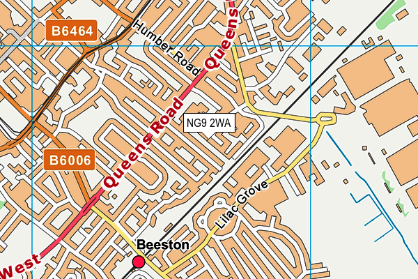 NG9 2WA map - OS VectorMap District (Ordnance Survey) NG9 2WA map - OS VectorMap District (Ordnance Survey)