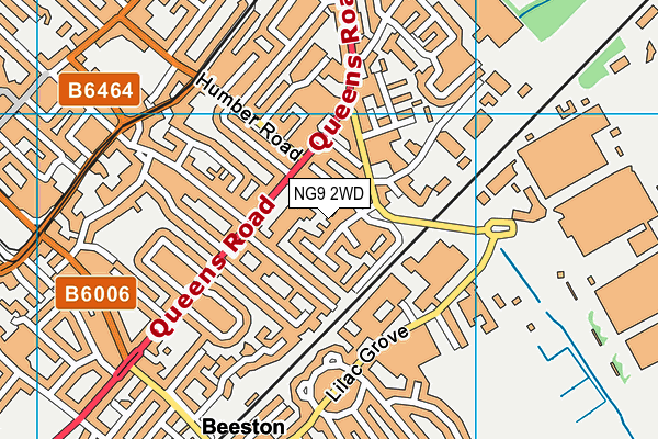 NG9 2WD map - OS VectorMap District (Ordnance Survey) NG9 2WD map - OS VectorMap District (Ordnance Survey)