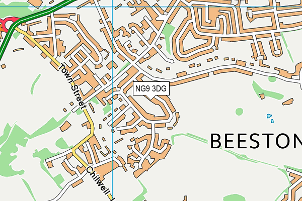 NG9 3DG map - OS VectorMap District (Ordnance Survey) NG9 3DG map - OS VectorMap District (Ordnance Survey)