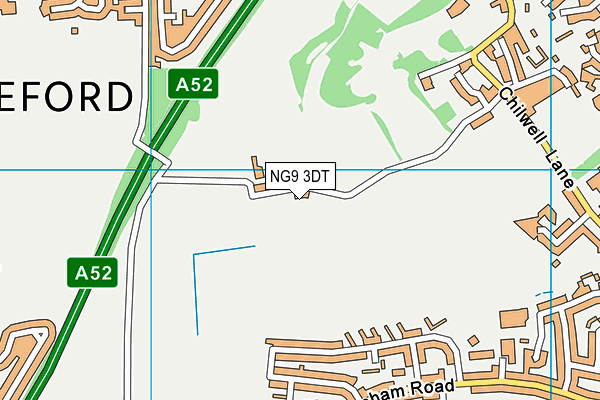 NG9 3DT map - OS VectorMap District (Ordnance Survey) NG9 3DT map - OS VectorMap District (Ordnance Survey)