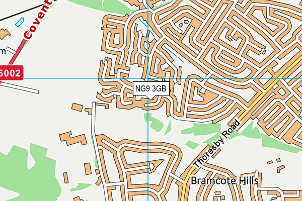 NG9 3GB map - OS VectorMap District (Ordnance Survey)