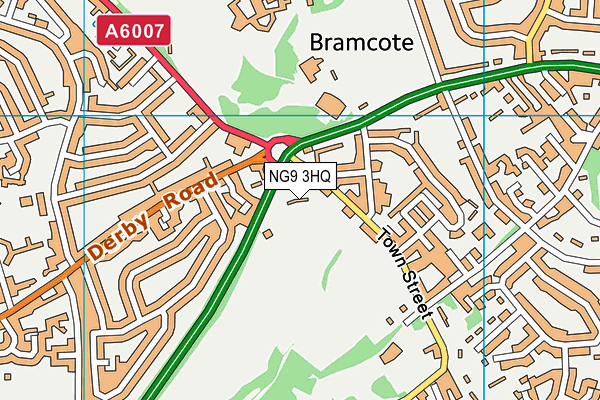 NG9 3HQ map - OS VectorMap District (Ordnance Survey) NG9 3HQ map - OS VectorMap District (Ordnance Survey)