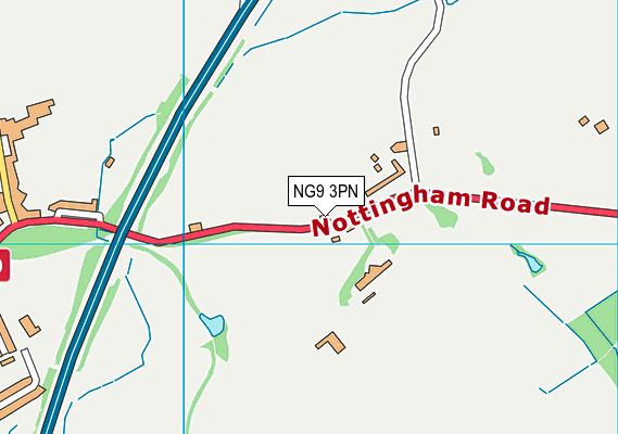 NG9 3PN map - OS VectorMap District (Ordnance Survey) NG9 3PN map - OS VectorMap District (Ordnance Survey)