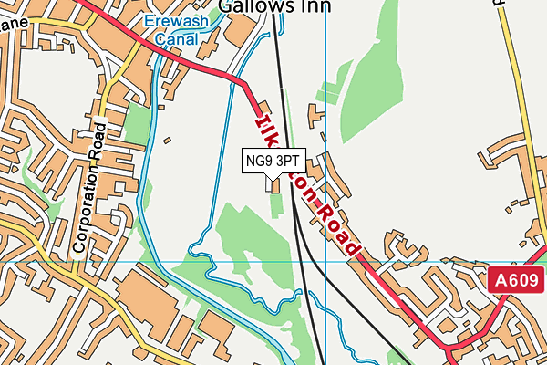 NG9 3PT map - OS VectorMap District (Ordnance Survey) NG9 3PT map - OS VectorMap District (Ordnance Survey)