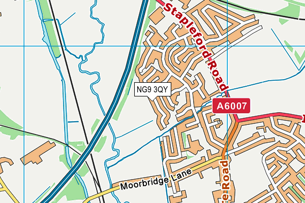 NG9 3QY map - OS VectorMap District (Ordnance Survey) NG9 3QY map - OS VectorMap District (Ordnance Survey)